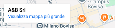 Mappa sede di Milano - Via Colico 36